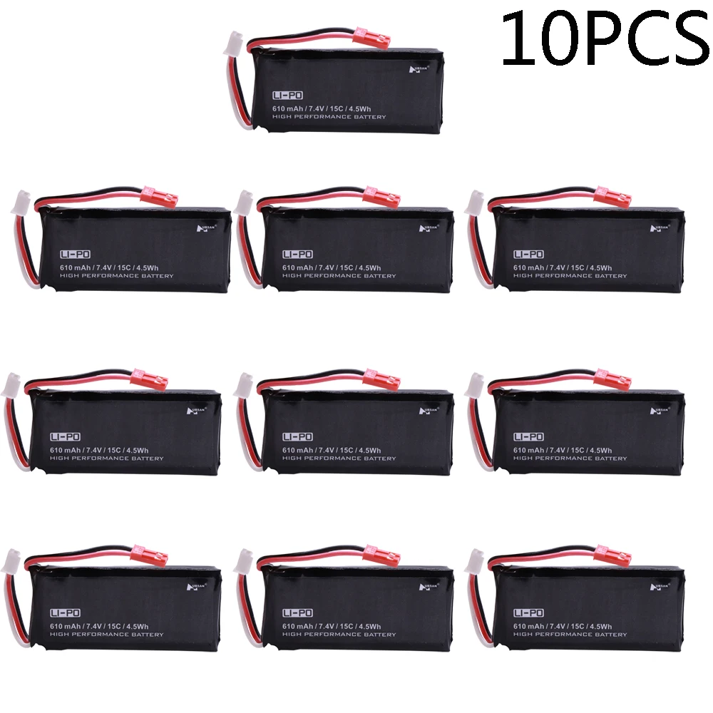 Аккумулятор для квадрокоптера Hubsan X4 H502S H502E 7 4 В 10 шт.|Детали и аксессуары| |