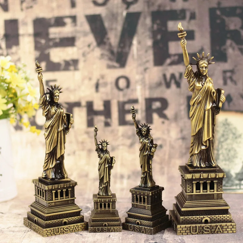 Реалистичная Бронзовая статуя свободы США Нью Йорк реплика модели свободной