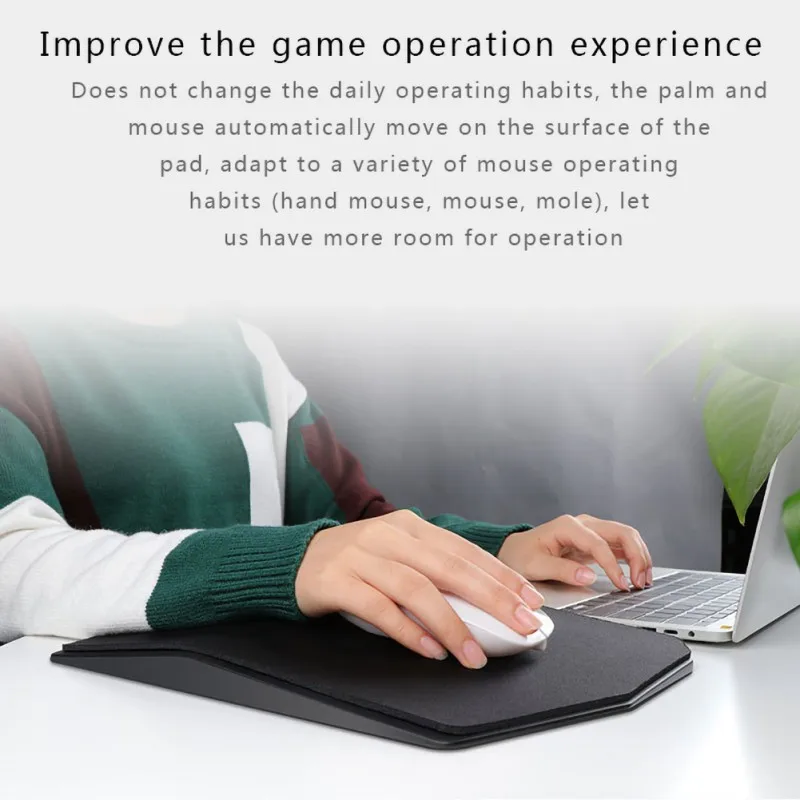 Прочный эргономичный коврик для мыши new Tech гладкий с подставкой на запястье