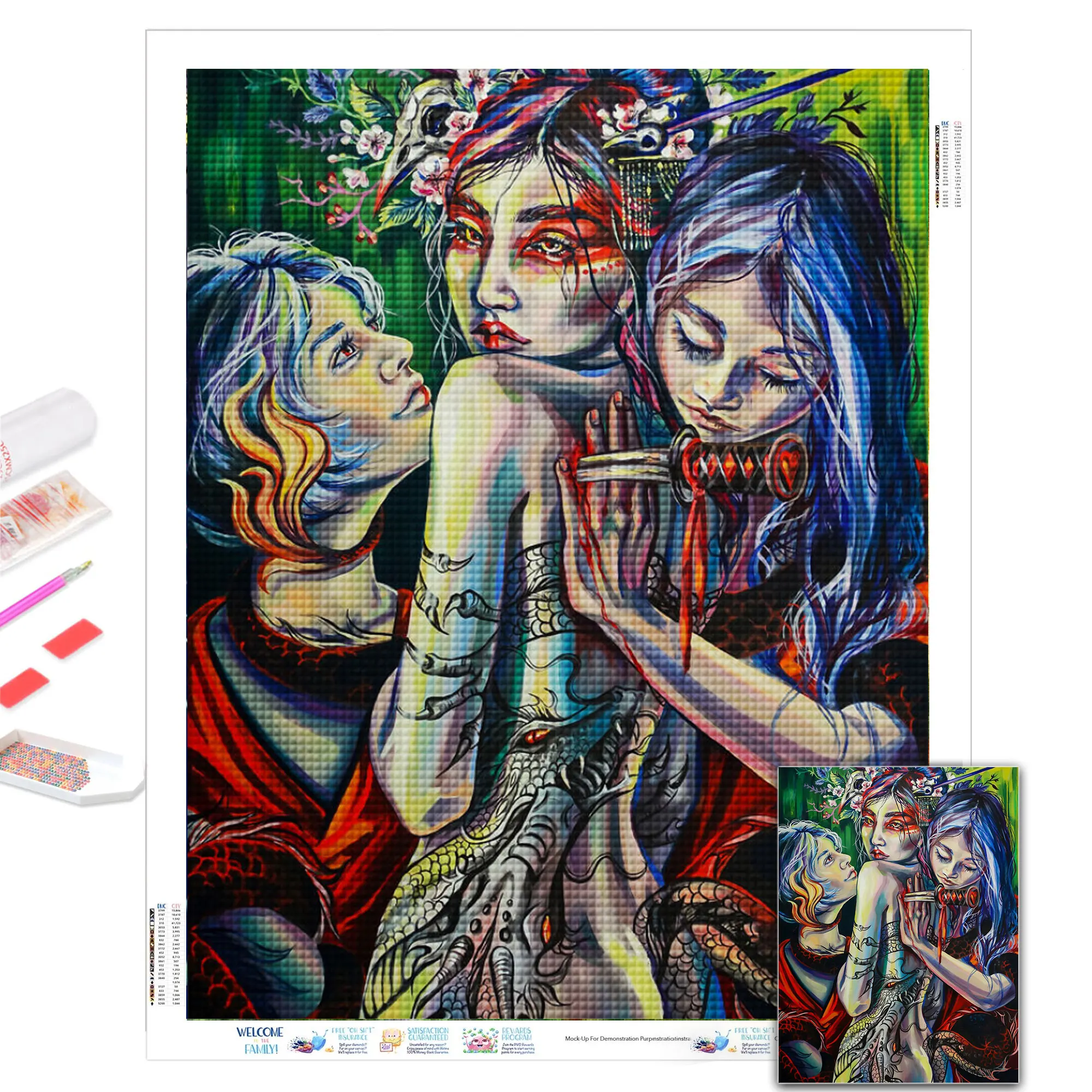 

Diy 5D Diamond Painting Abstract Woman Picture Mosaic Full Diamond Embroidery Cross Stitch Set Home Decoration Aлмазная Mозаи