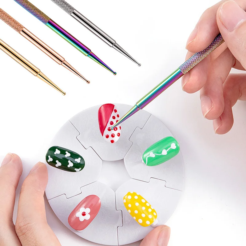 1 шт. розовое золото серебро цветная ручка для точечных работ нержавеющая сталь