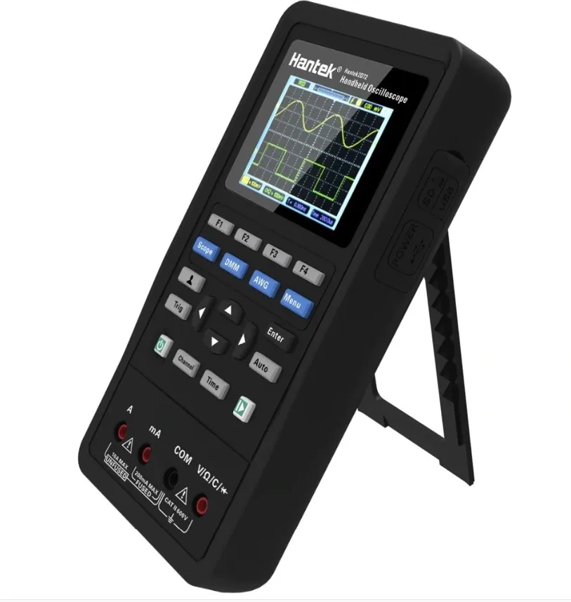 

Hantek 2C42 2C72 2D42 2D72 Digital Multimeter tester Oscilloscope Waveform Generator 3in1 Portable USB 2Channel 40mhz 70mhz Lcd