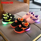 Для девочек с led-подсветкой; Спортивная обувь для детей осенняя одежда для мальчиков; Повседневная спортивная обувь с подсветкой; Кроссовки с подсветкой для маленьких девочек ясельного возраста, От 1 до 6 лет