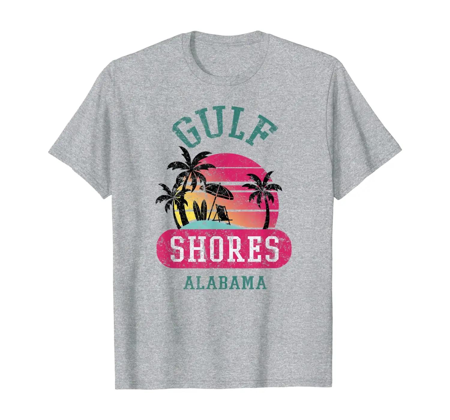 

Retro Cool Gulf Shores Original Alabama Beach Graphic Design T-Shirt