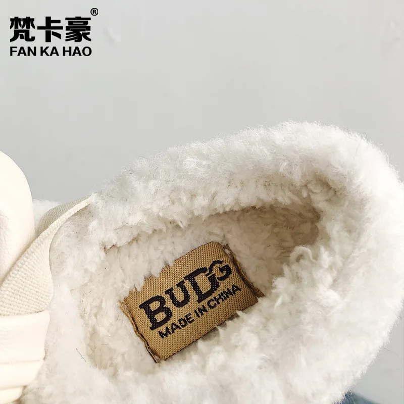 

2019 Winter Home Shoes for Children Baby Girls Rabbit Fur Shoe Toddler Girls Slipper Bow-knot Princess Shallow Flats Kid Slipper