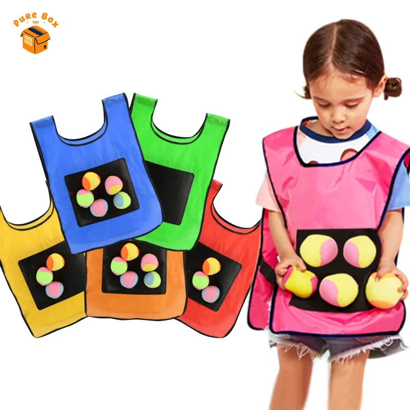 Жилет детский липкий из Джерси забавная игрушка для игр на открытом воздухе с 5
