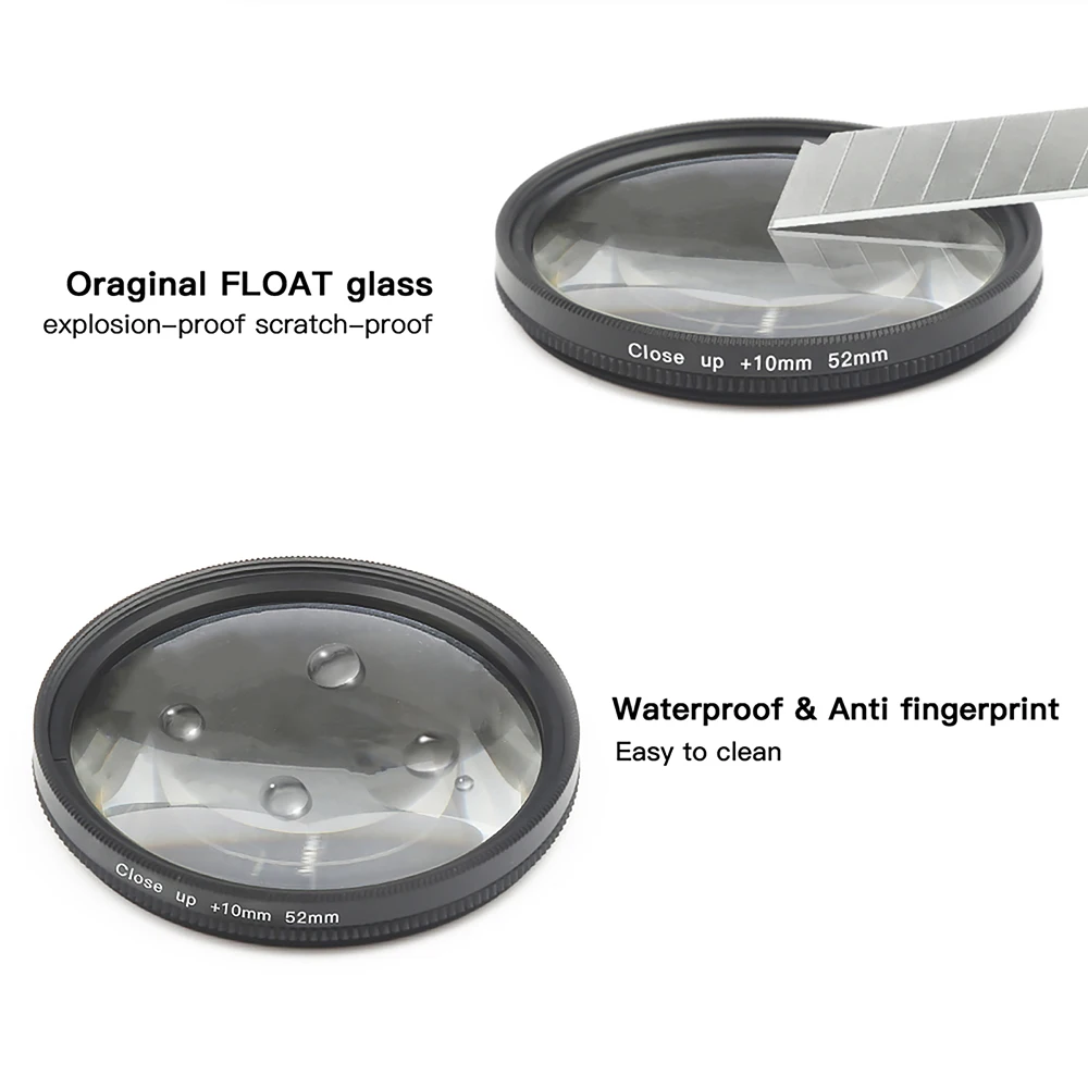 Макрофильтр для объектива с 10 кратным увеличением и кольцом адаптером 52 мм|lens