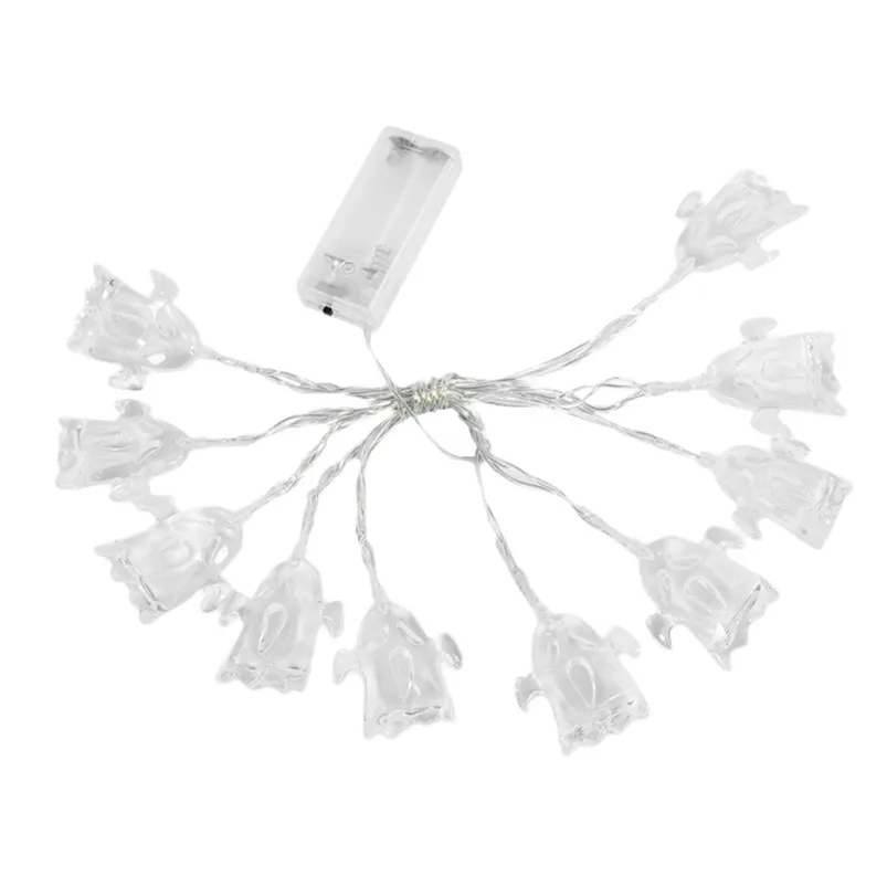 

Halloween Green LED String Light Battery Decoration Fairy Light 10 LED 1.65M Garden Light Luces Led Decoracion 40AUG20