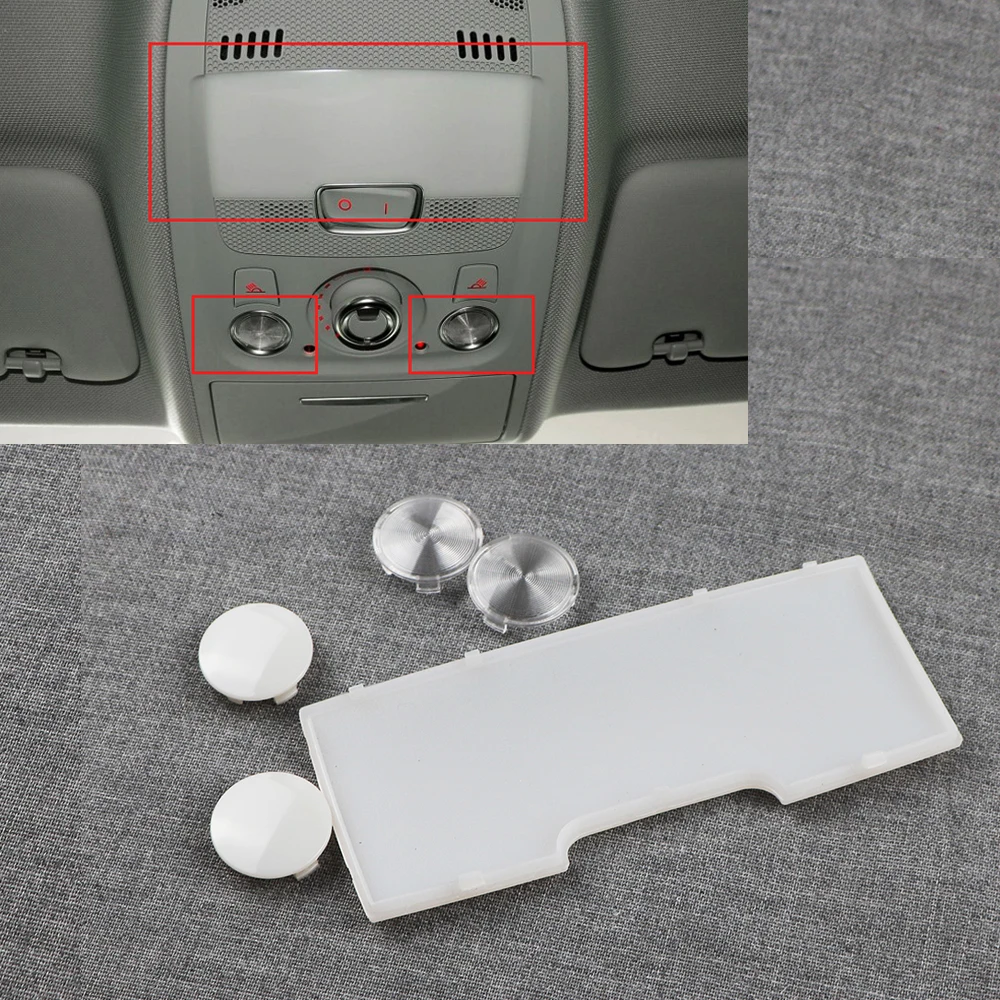 

For Audi A4 A5 Q5 2009-2016 8K0947105C Dome Reading Light Lamp Switch Lampshade Long Plate Lamp Small Round Lamp
