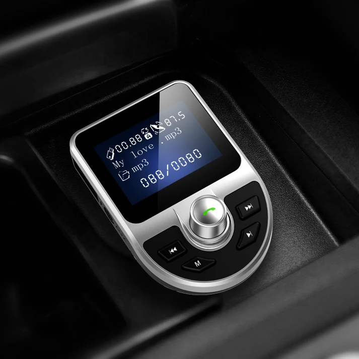 Автомобильный Bluetooth трансмиттер YIBEIKA с двумя USB портами 3 1 А|Зарядные устройства