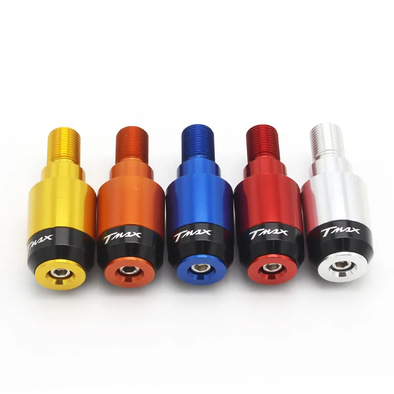 

For YAMAHA TMAX T-Max 500 530 CNC Aluminum Motorcycle Handlebar Grip Ends Protector with TMAX logo Motorcycle Accessories