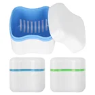 3 цвета, коробка для зубных протезов, прибор для искусственных зубов, органайзер для зубных протезов, инструмент для ухода за отбеливанием зубов