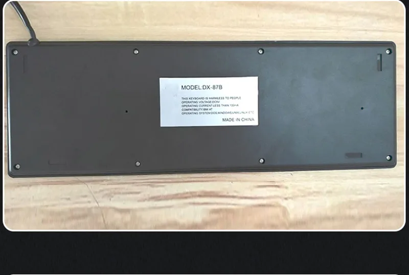 Проводная USB PS2 пластиковая промышленная клавиатура со встроенным трекболом