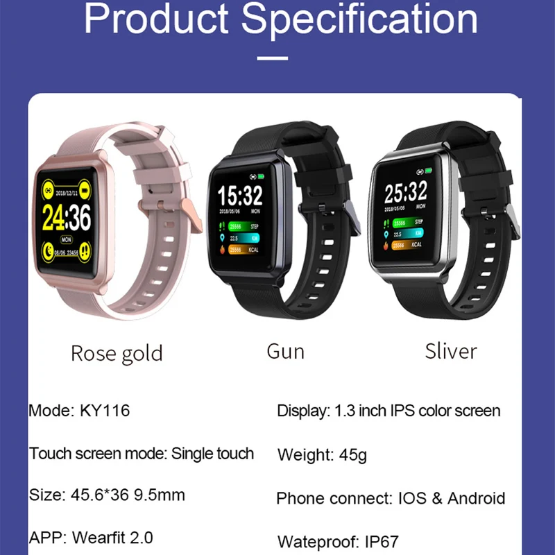 

Smart Watch Men Blood Pressure Measurement Waterproof Smartwatch Women Heart Rate Monitor Watches Smart For Android IOS 2020