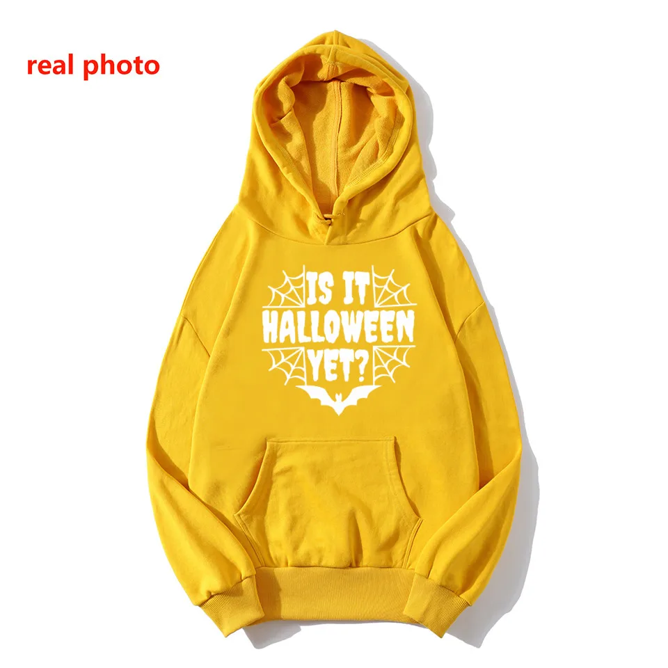 Halloween costmue cesthetic Hoodies Cotton Women Sweatshirt Fashion Funny O Neck Female Pullovers Full Long Sleeve Shirt Girl | Женская