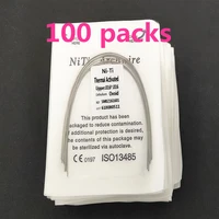 100 packs heat thermal activated niti rectangular arch wire ovoid form 1000pcs dental orthodontics bows 50 pcs