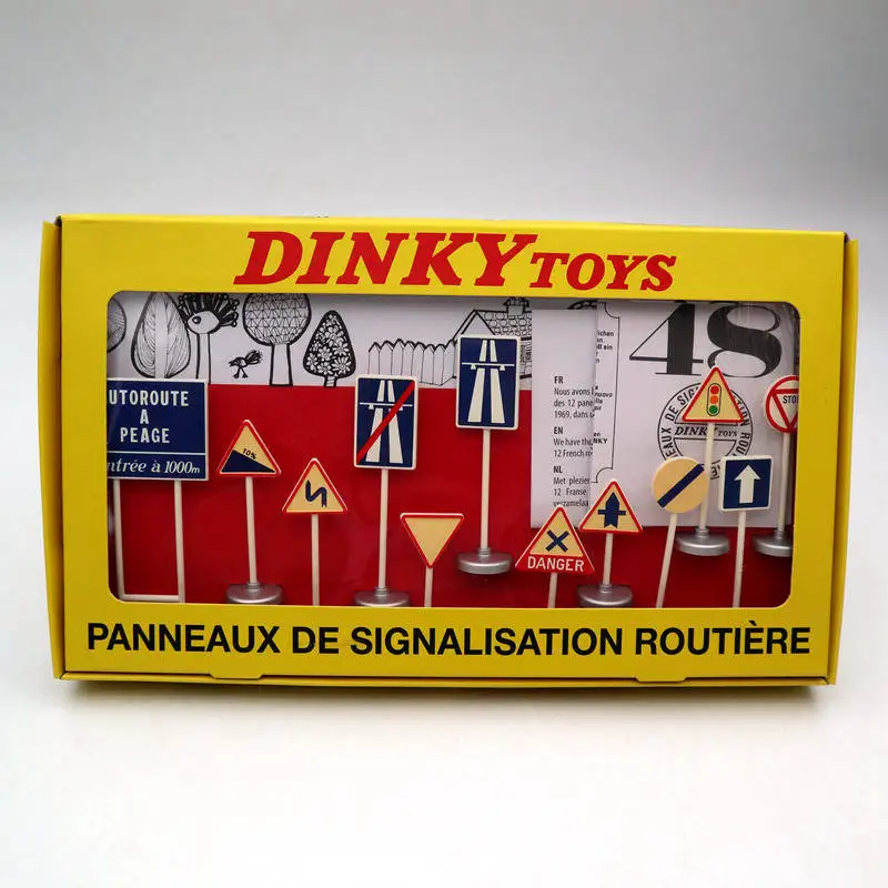 Atlas Dinky Toys 593 12 PANNEAUX DE SIGNALISATION ROUTIERE модели Лот из 5 шт| |