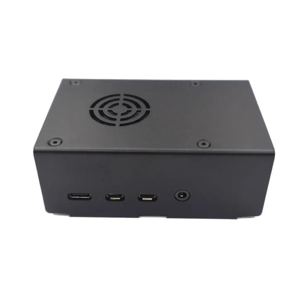 Raspberry Pi 4 Модель B Черный Металлический Стальной чехол с охлаждающим