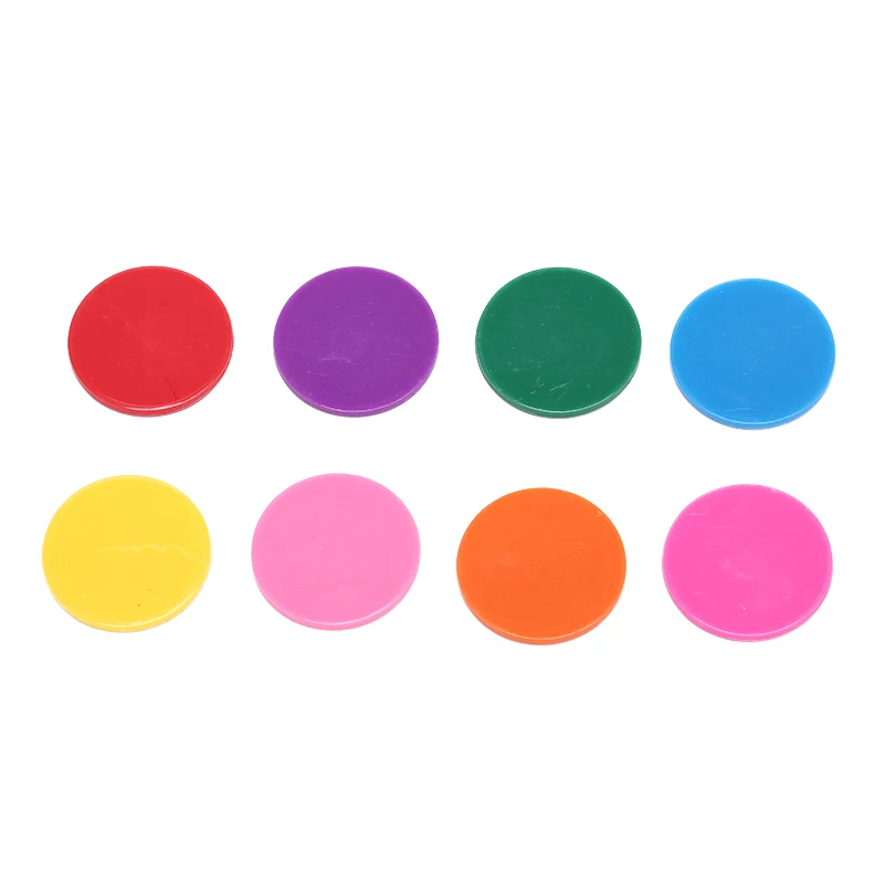 9 цветов 25 мм 100 шт./лот пластиковые фишки для покера казино бинго маркеры забавные