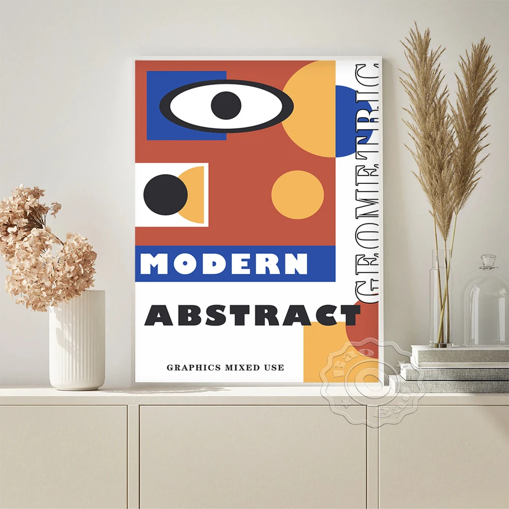 

Bauhaus Exhibition Modern Art Poster Mix Graphic Design Prints Wall Picture Geometric Abstract Canvas Painting Office Home Decor