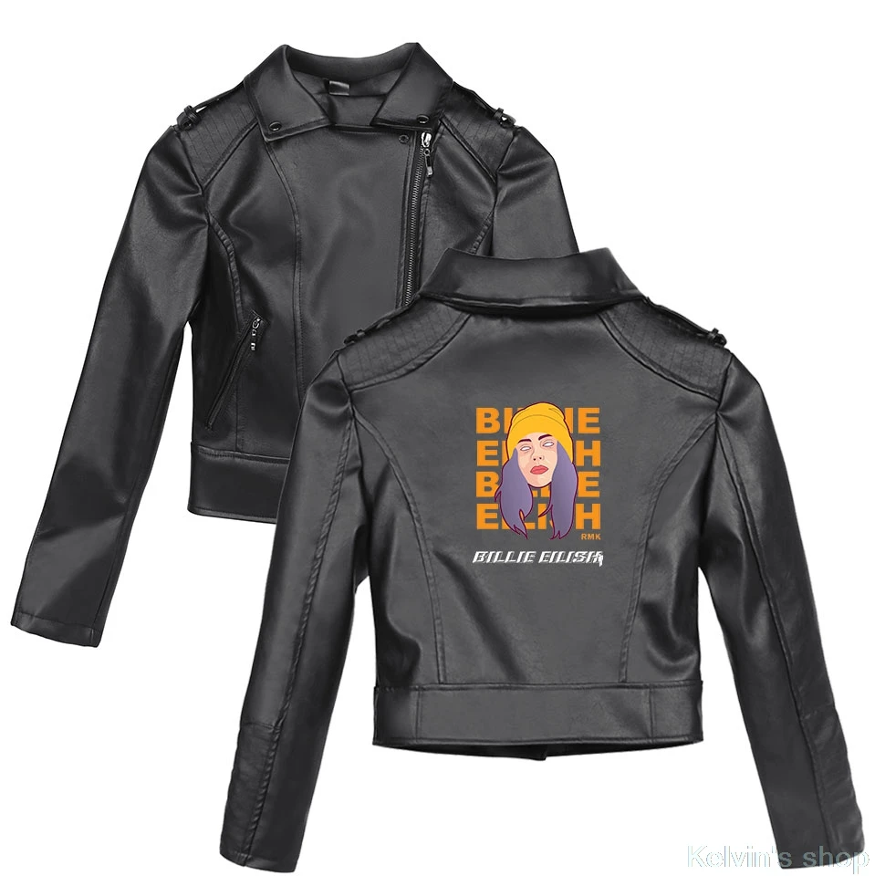 Billie eilish Clothe 2019 весенние мужские s Jakcets и женские куртки кожаная куртка для девочек