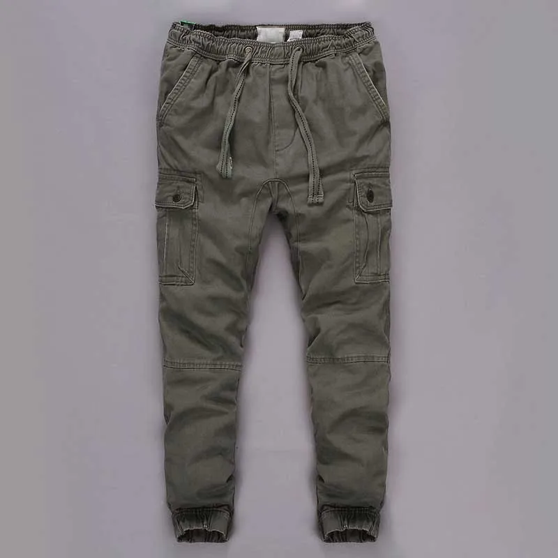 Light Army Green Fashion Camo Joggers Cargo Pants Men Casual Cotton Loose Baggy Harem Pants Military Army Style Outdoor Trousers Man Clothes - Цвет: Light Army Green