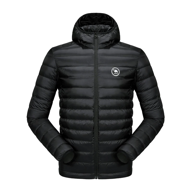 Куртка CAMEL Повседневная на белом утином пуху для мужчин и женщин Ультралегкая