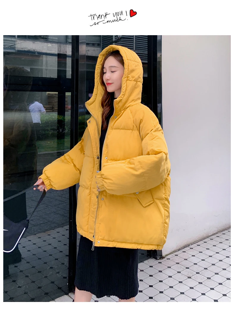 

Quilted jacket 2021 new bread jacket short Korean version loose cotton jacket female tide Hong Kong style students