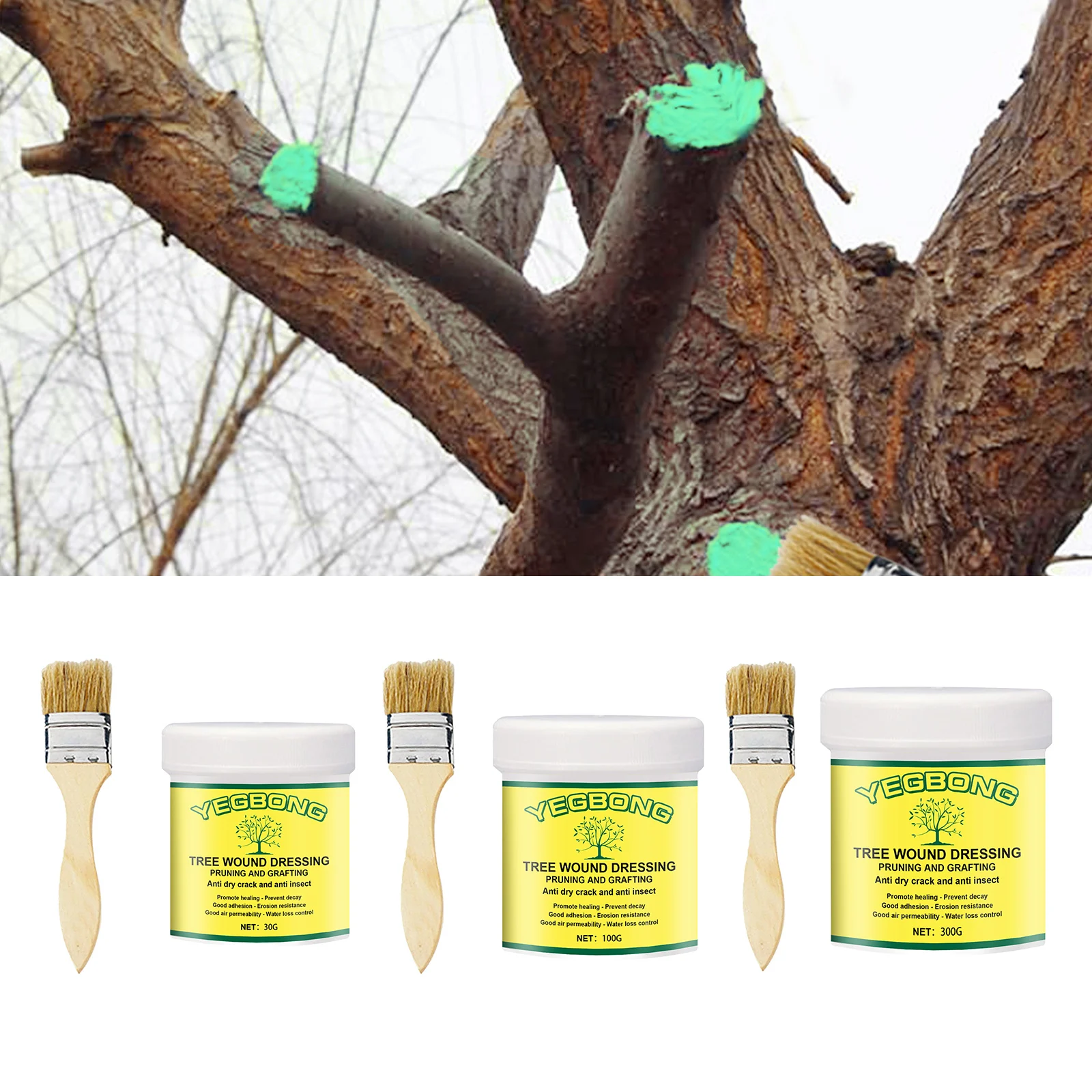 

Дерево смазки, дерево рану для защиты от насекомых для садоводческий бонсай прививки отрасль резка раны уплотнитель покрытие целитель