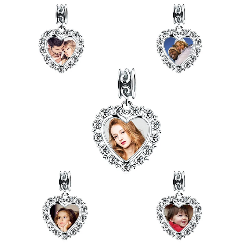 Женский браслет из серебра 925 пробы с фотобусинами | Украшения и аксессуары