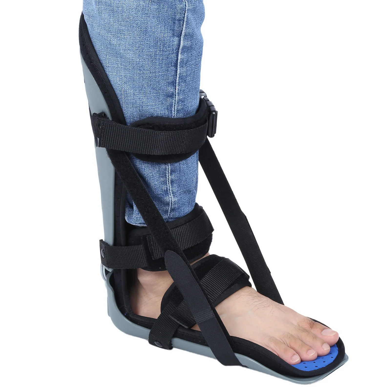 Ортопедическая шина для ног регулируемая дышащая фиксация при падении уход за
