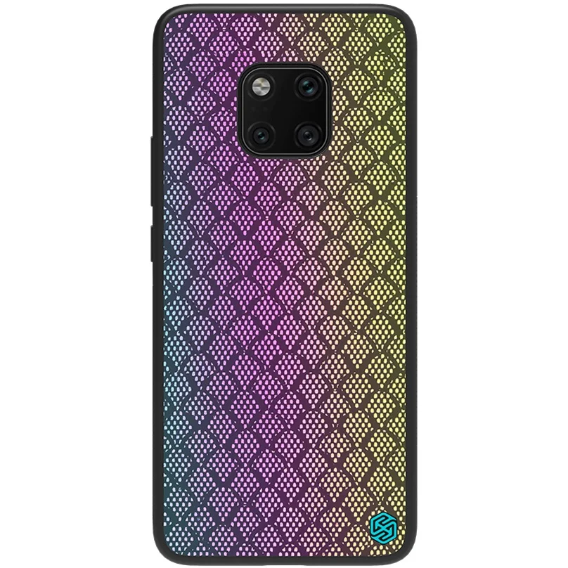 Для huawei mate 20 Pro чехол NILLKIN светоотражающий Чехол Поддержка беспроводной зарядки ПК задняя крышка для huawei mate 20 Pro Чехол - Цвет: Rainbow