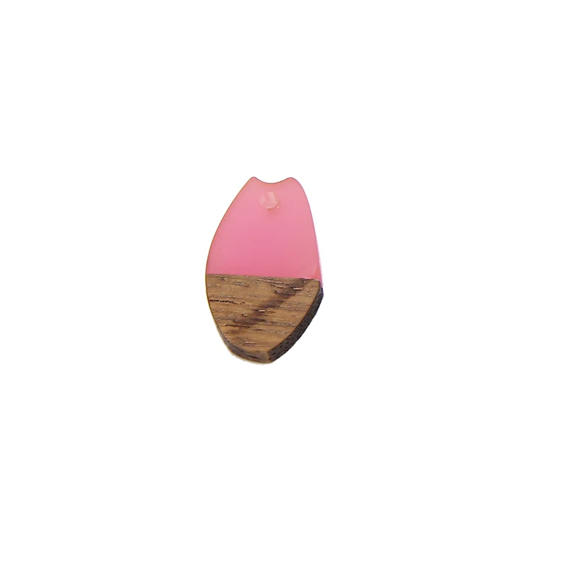 

DIY hand jewelry accessories individual wood and resin splicing irregular pendant earrings earrings earrings earrings materials