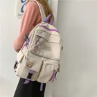 Милый нейлоновый женский рюкзак, Модный водонепроницаемый рюкзак для девочек-подростков, школьная сумка, милый студенческий рюкзак для книг, дорожный рюкзак