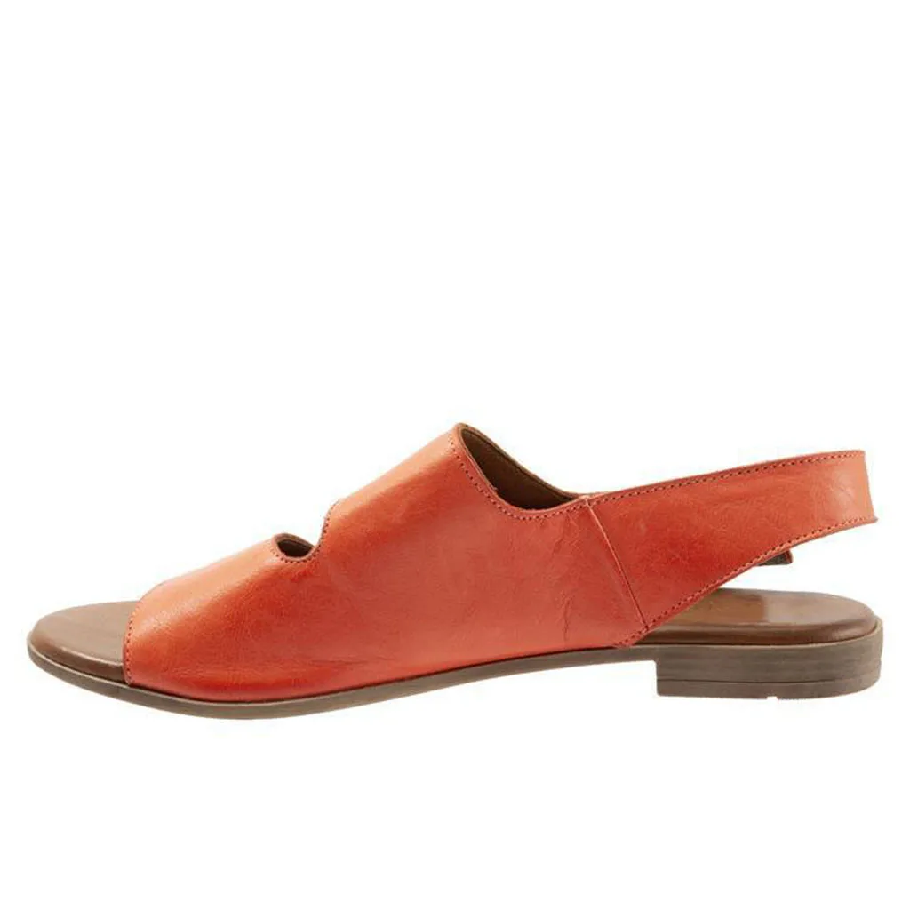 

Women Sandals Retro Buckle-Strap Summer Shoes Woman Flat Bottom Roman Slippers Ladies Sandals Sandalia Feminina 2019