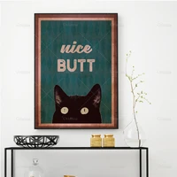 vintage poster print nice butt poster print bathroom poster print funny cat print home decor gift idea wall art