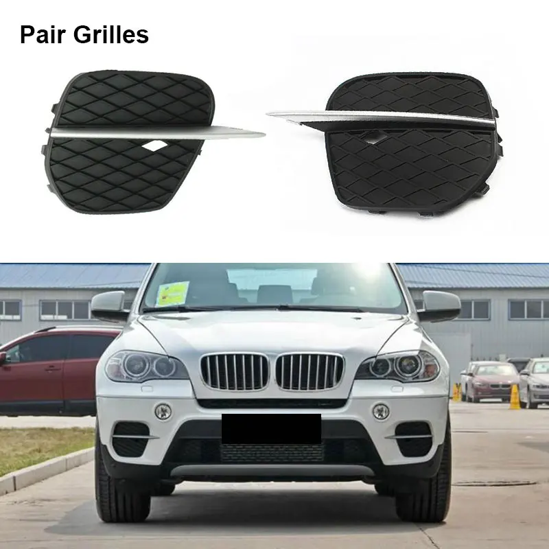 Передний левый правый бампер решетка радиатора полоса для BMW X5 E70 2011 2013 35i 35d 50i 51 11 7