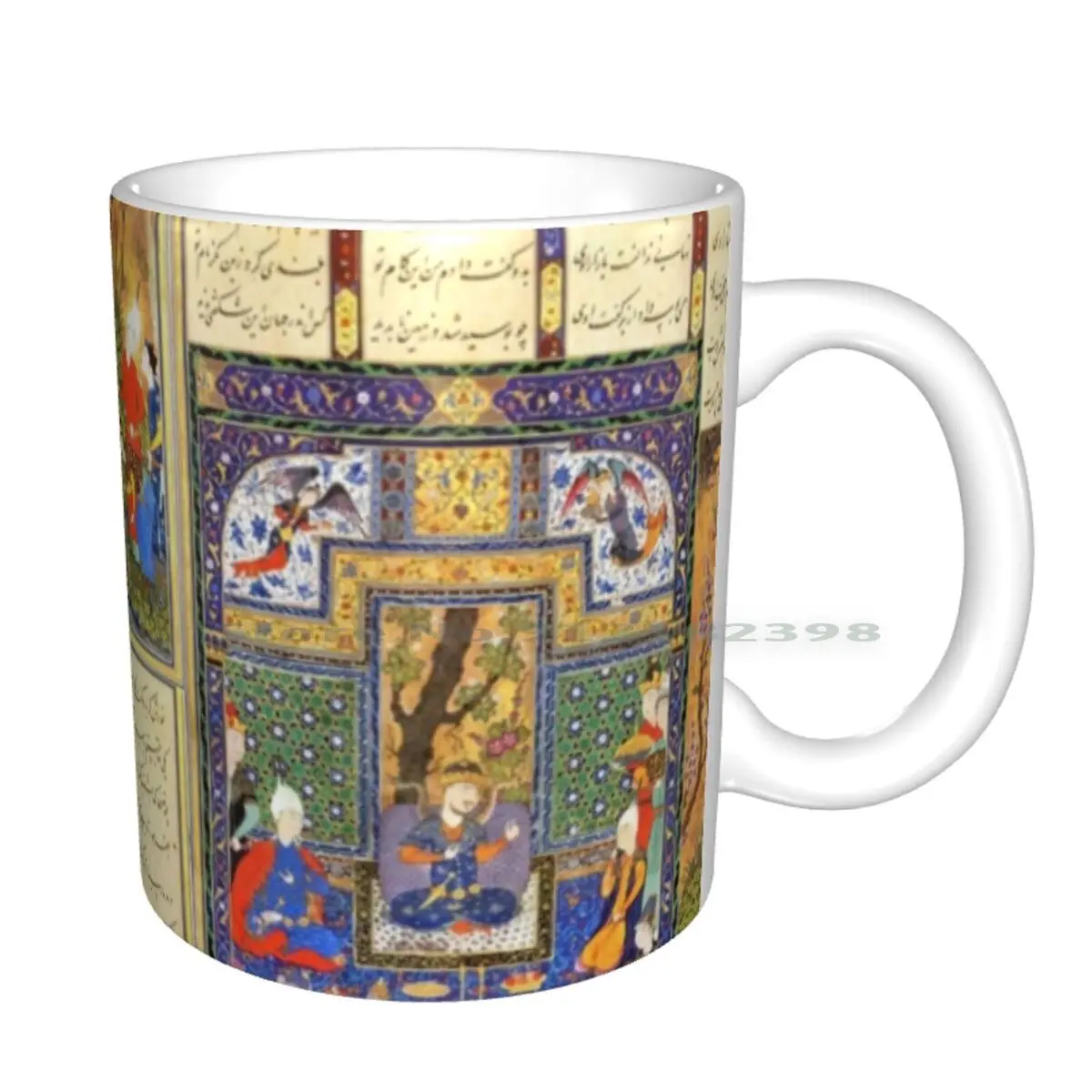 Shahnameh 1st Design Ceramic Mugs Coffee Cups Milk Tea Mug Persian Calligraphy Painting Iranian Art | Дом и сад