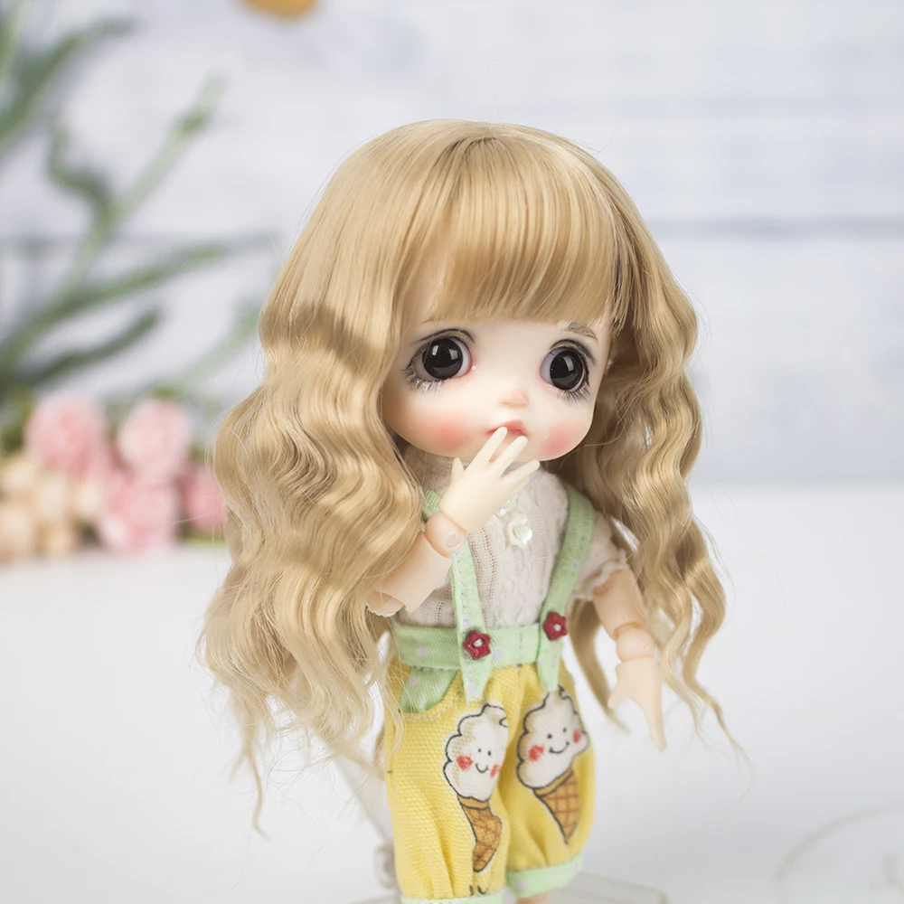 Новая кукла Aidolla 1/8 BJD & Kurhn парик из мягкого волокна волосы для новорожденных