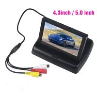 4 3 car lcd tft 5 0 color monitor screen for car reverse rearview camera support ntscpal video system lcd monitor