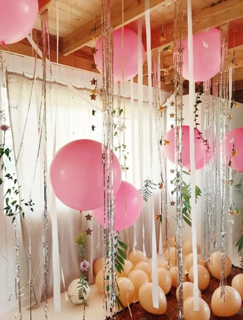 1 шт. 36 дюймов Большой латексный воздушный шар необычный цвет гелий надувной