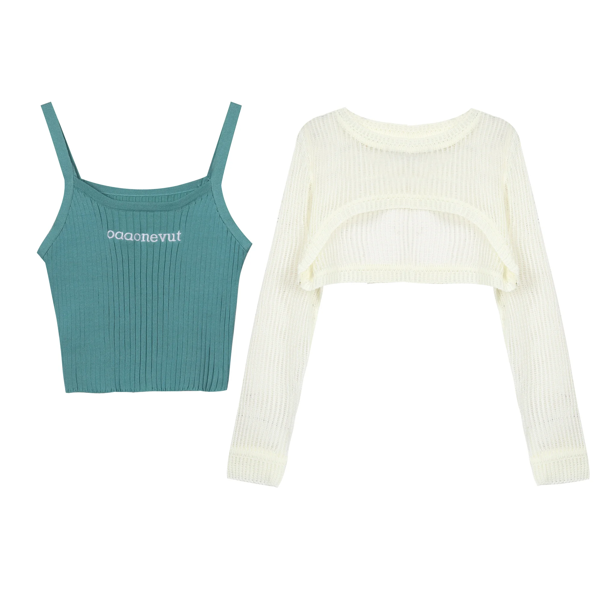 Футболка с длинными рукавами и вырезами Солнцезащитный Топ костюм в иностранном