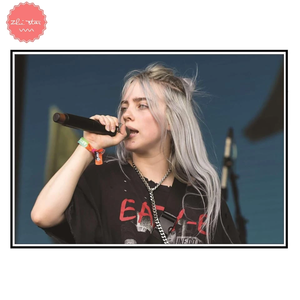 Алмазная вышивка настенные художественные картины Billie Eilish Singer Картина Вышивка