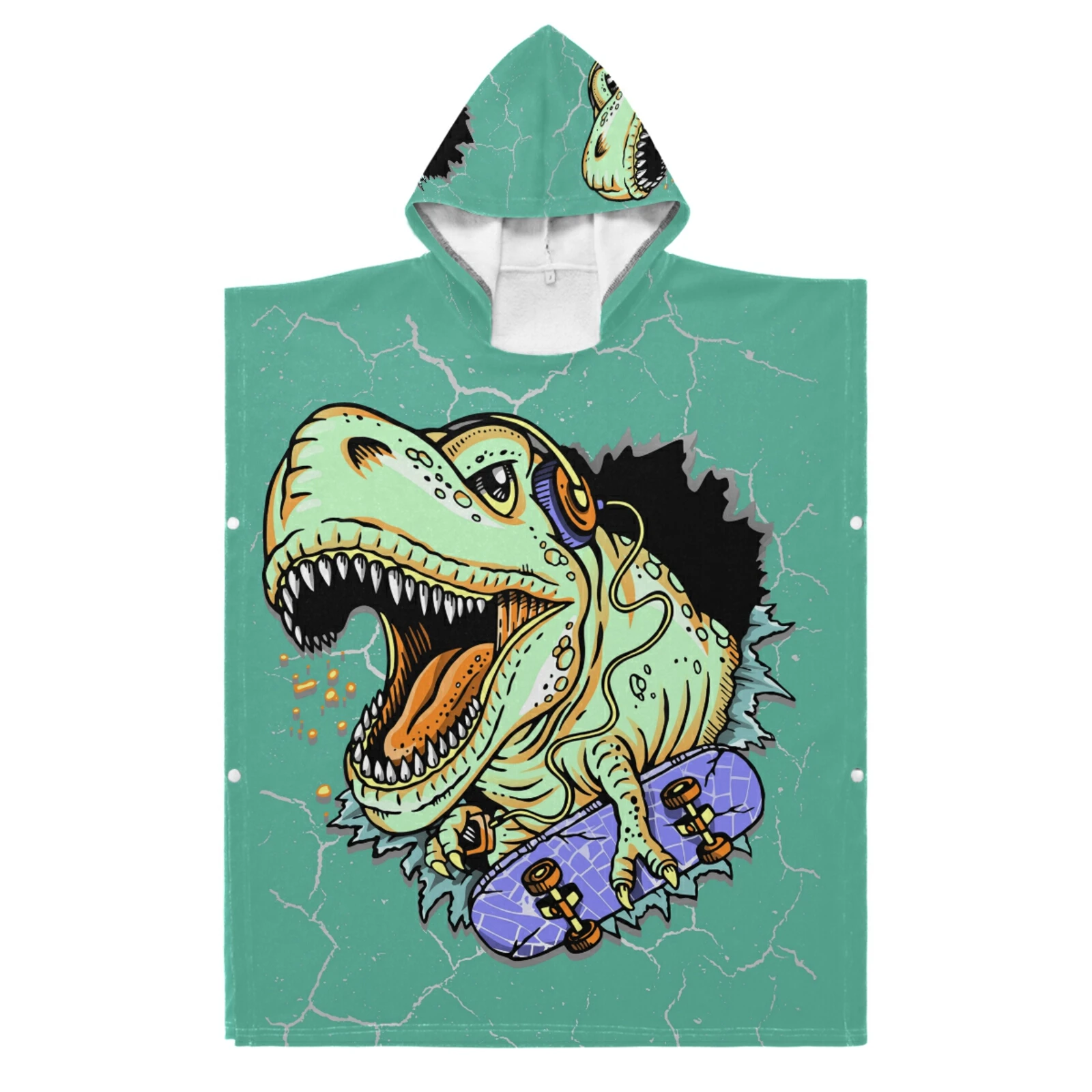 Детское полотенце для ванны с капюшоном из хлопка