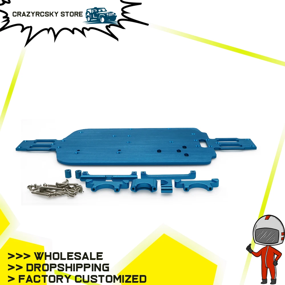 

Alloy Chassis Plate V2 For Rc Hobby Model Car 1/18 Wltoys A959 A969 A979 K929 Etc