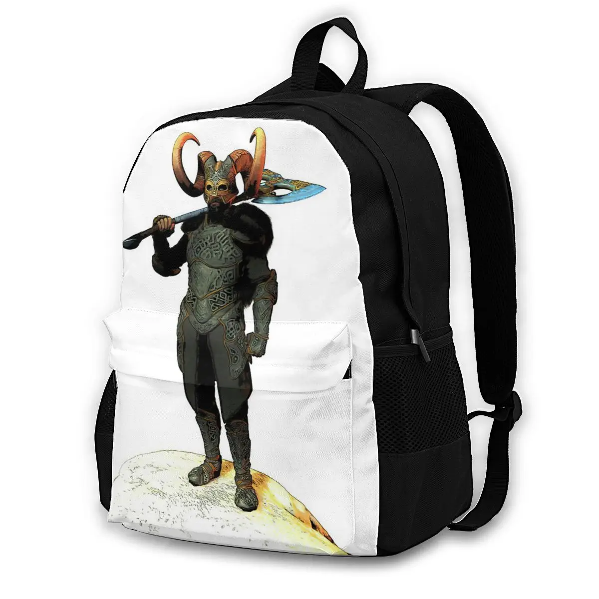 

Skyrim Backpacks Running Girl Lightweight Backpack Funny Polyester Bags