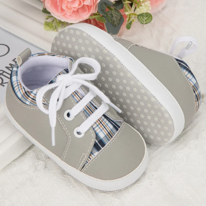 Обувь для новорожденных уличная повседневная мальчиков и девочек начинающих