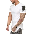 Застежка-молния с коротким рукавом v-образным вырезом для мужчин модные футболки для детей в стиле хип-хоп повседневные летние футболки Мужской топы Camisetas размера плюс M-3XL