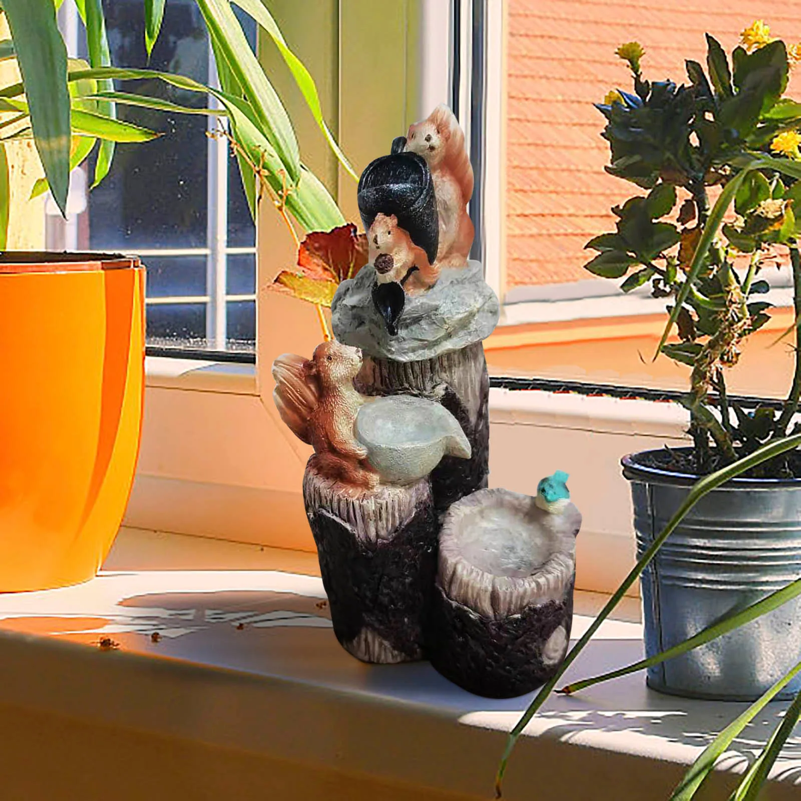 

Animals Fairy Garden Forest Squirrel Statue Figurines Artificial Squirrel Toy For Teaching Props Display Craft Gift