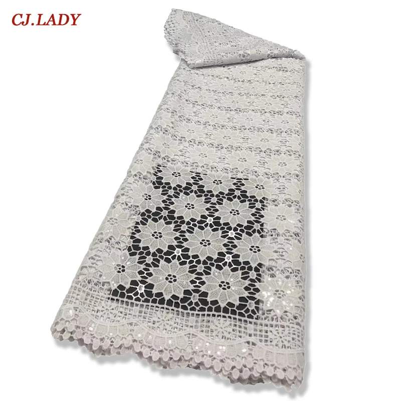 

Very Textured Water Soluble Skin Guipure Lace 5 Yards Embroidery Cupion Cord Modern Traditional African Inspire Fabric for Dress